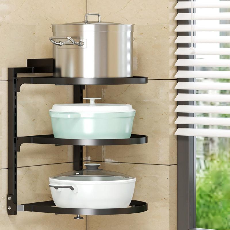 Kitchen Storage Rack Floor Pot Storage Sink Cabinet Layered Rack