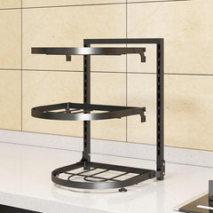 Kitchen Storage Rack Floor Pot Storage Sink Cabinet Layered Rack