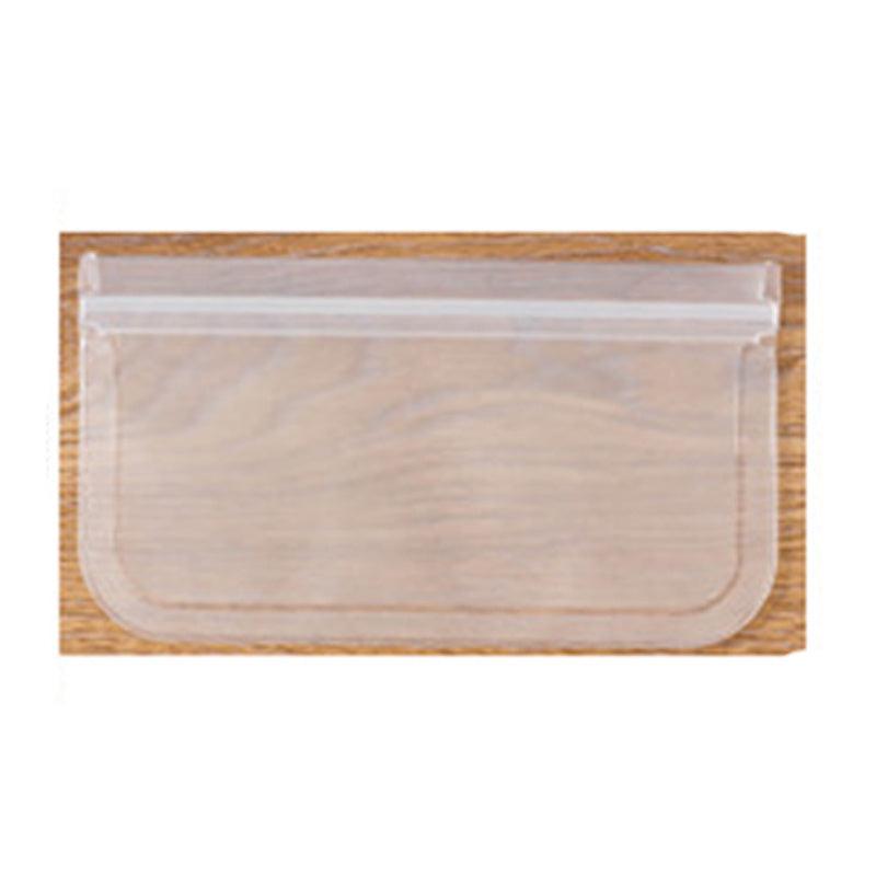 1pc Self Closing Food Freshing Bag Fridge Storage PEVA Snack Sealing Bag
