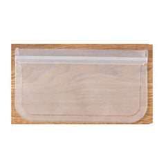 1pc Self Closing Food Freshing Bag Fridge Storage PEVA Snack Sealing Bag