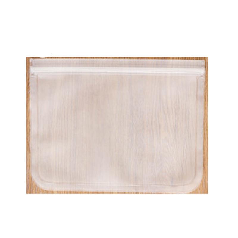 1pc Self Closing Food Freshing Bag Fridge Storage PEVA Snack Sealing Bag