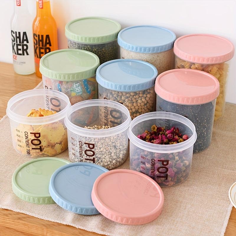 Small Food Storage Containers Clear Airtight Jars Moisture-proof Sealed Box
