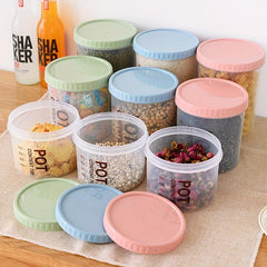 Small Food Storage Containers Clear Airtight Jars Moisture-proof Sealed Box