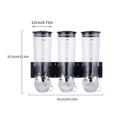 3-Cylinder Oatmeal Machine Grains Storage Tank Kitchen