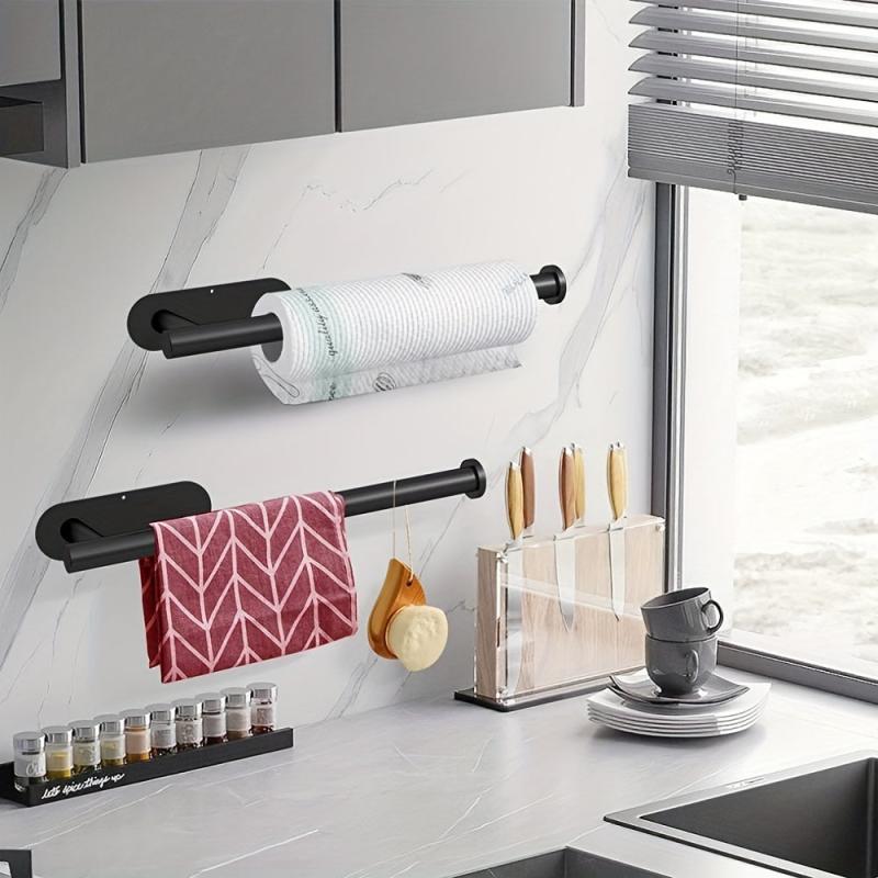 Stainless Steel Paper Towel Holder Wall Mounted Under Cabinet