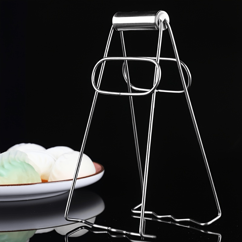 Stainless Steel Dish Gripper, Foldable Anti-Scald Bowl Clip