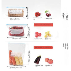 Zipper Type Airtight Storage Bag for Food Freshness