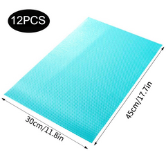 12Pcs Refrigerator Liners Washable Mats Covers Pads Home Kitchen