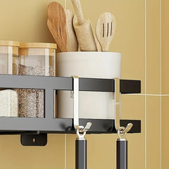 Kitchen Storage Rack with Hook Bathroom Corner Shelf