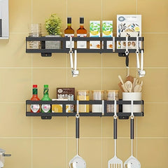 Kitchen Storage Rack with Hook Bathroom Corner Shelf