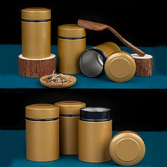 Mini Sealed Iron Can With Lid Dry Tea Can Nut Can Portable Sealed Iron Can