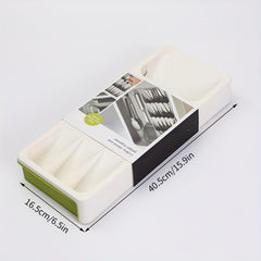 Retractable Silverware Drawer Storage Box for Kitchen Accessories