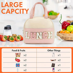 Women's Lucky Character Lunch Bag Soft Leather Work School Picnic