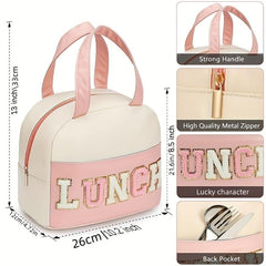 Women's Lucky Character Lunch Bag Soft Leather Work School Picnic