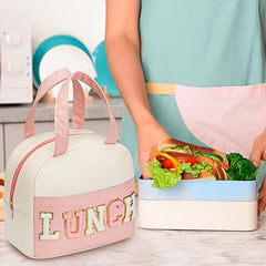 Women's Lucky Character Lunch Bag Soft Leather Work School Picnic