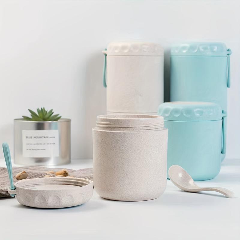 Soup Jar Food Container with Lanyard for Hot & Cold Food