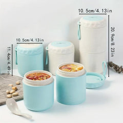 Soup Jar Food Container with Lanyard for Hot & Cold Food