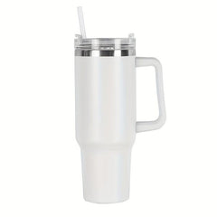 Vacuum Flask With Handle And Straw Portable Large Capacity Thermal Bottles