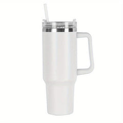 Vacuum Flask With Handle And Straw Portable Large Capacity Thermal Bottles