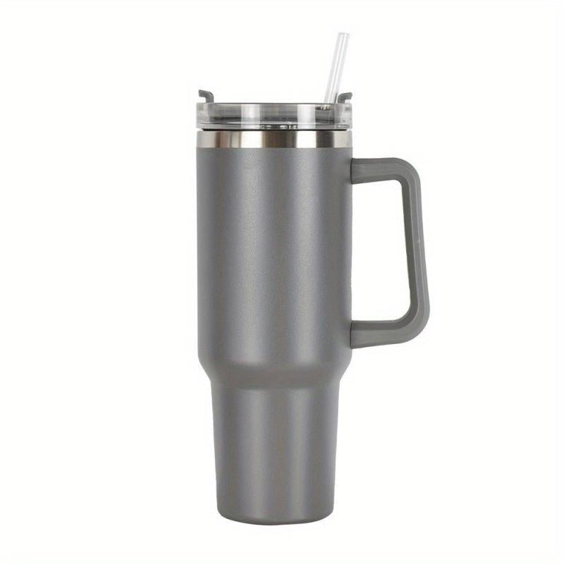 Vacuum Flask With Handle And Straw Portable Large Capacity Thermal Bottles
