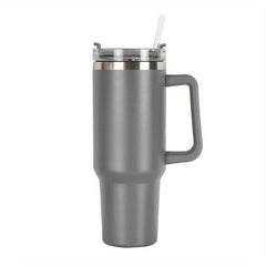 Vacuum Flask With Handle And Straw Portable Large Capacity Thermal Bottles