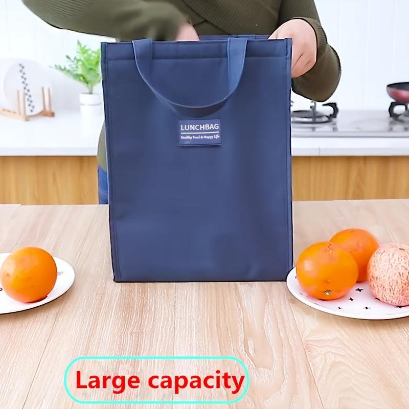 Large Capacity Tote Shoulder Bag Waterproof Lunch Bag