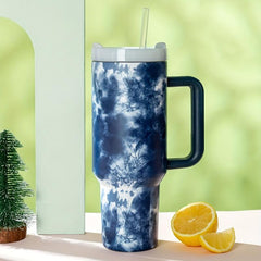 40oz Marble Style Vacuum Flask Large Capacity Thermal Water Bottles