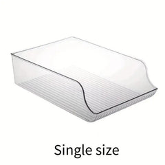 Lightweight Rolling Beverage Storage Box Organizer for Freezer Pantry