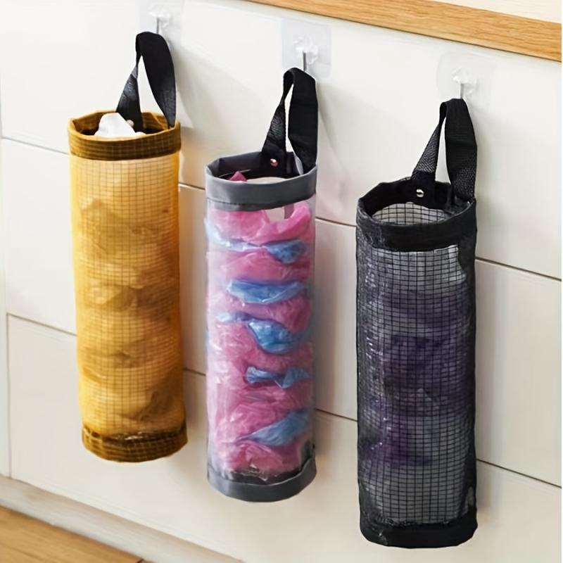 2pcs Hanging Mesh Garbage Bag For Kitchens Garages And Pet Care Areas