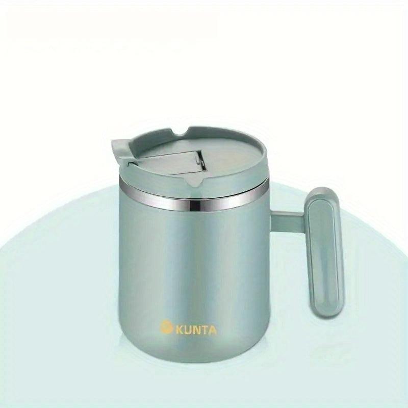 Stainless Steel Vacuum Coffee Mug 16.2oz Insulation Cup With Straw