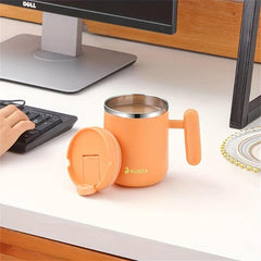 Stainless Steel Vacuum Coffee Mug 16.2oz Insulation Cup With Straw
