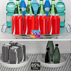 Countertop Condiment Storage Rack Rotating Refrigerator Turntable