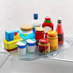 Countertop Condiment Storage Rack Rotating Refrigerator Turntable