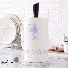 Countertop Paper Towel Holder with Marble Base for Standard or Jumbo Rolls