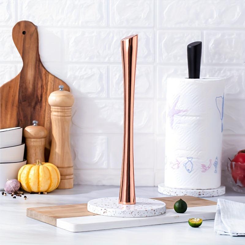 Countertop Paper Towel Holder with Marble Base for Standard or Jumbo Rolls