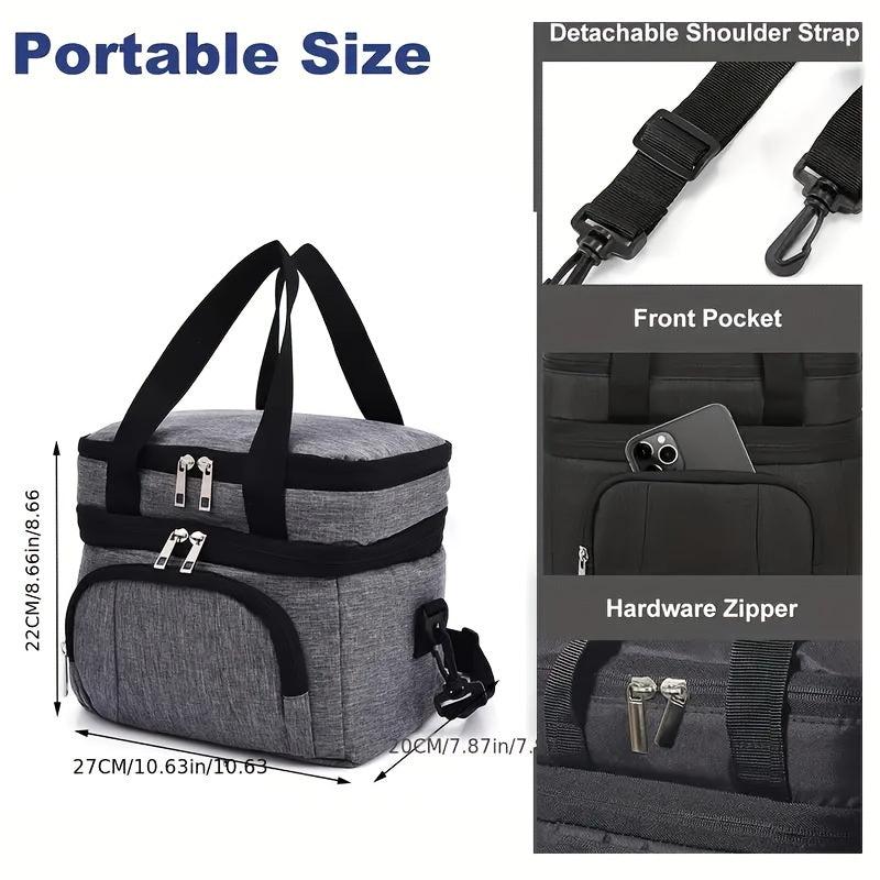 Waterproof Insulated Aluminum Foil Bento Bag for School Teens and Workers