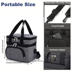 Waterproof Insulated Aluminum Foil Bento Bag for School Teens and Workers