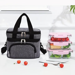 Waterproof Insulated Aluminum Foil Bento Bag for School Teens and Workers