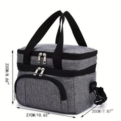 Waterproof Insulated Aluminum Foil Bento Bag for School Teens and Workers