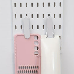 1pc Punching Wall Storage Rack Easy Installation Household Hole Board Wall Shelf