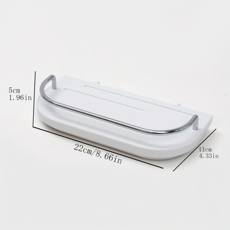 1pc Punching Wall Storage Rack Easy Installation Household Hole Board Wall Shelf