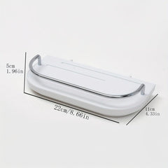 1pc Punching Wall Storage Rack Easy Installation Household Hole Board Wall Shelf