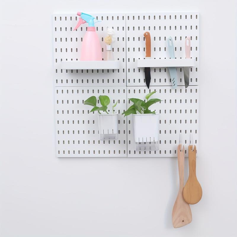 1pc Punching Wall Storage Rack Easy Installation Household Hole Board Wall Shelf