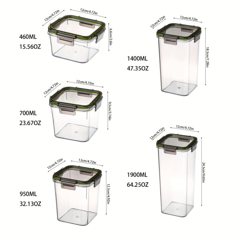 Airtight Food Storage Containers with Easy Lock Lids
