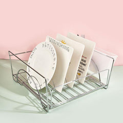 Space Saving Extendable Dish Drying Rack Cutlery Holders Anti Rust Dish Drainer