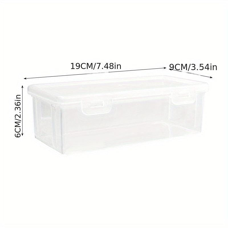 1pc Spice Storage Box Refrigerator Organizer Bins with Lid