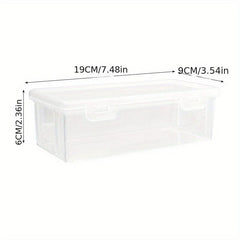 1pc Spice Storage Box Refrigerator Organizer Bins with Lid