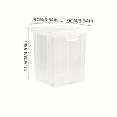1pc Spice Storage Box Refrigerator Organizer Bins with Lid