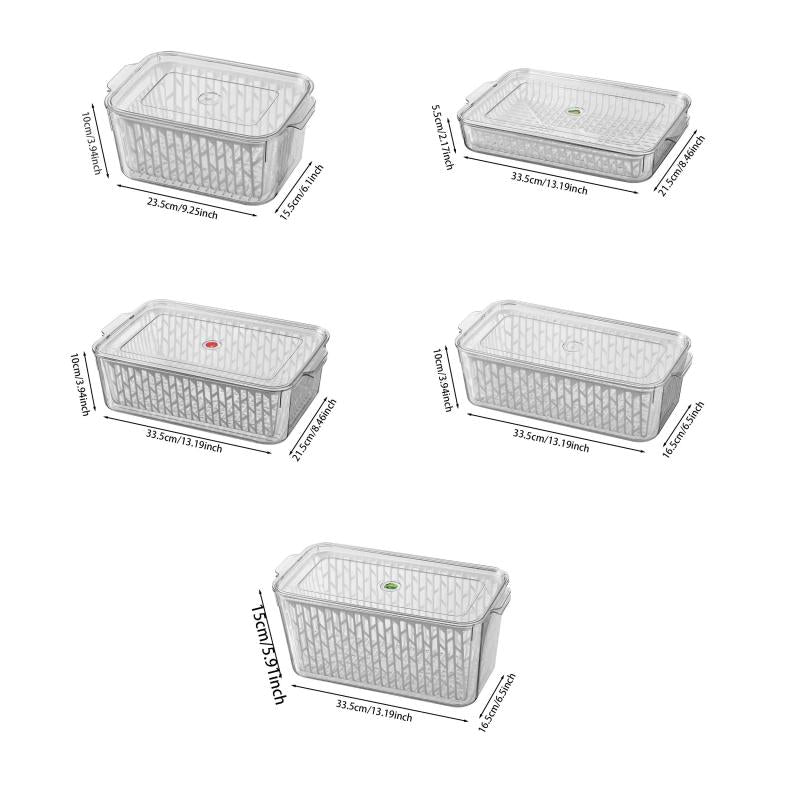 1pc PET Refrigerator Storage Box Fresh Keeping Box