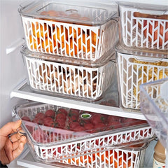 1pc PET Refrigerator Storage Box Fresh Keeping Box